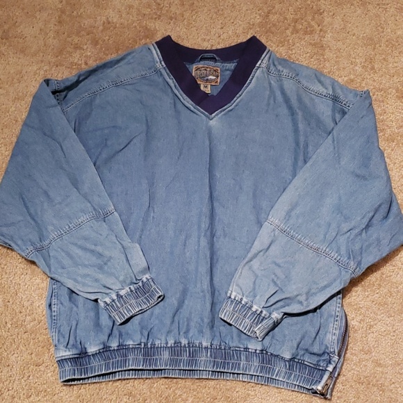 denim pullover shirt